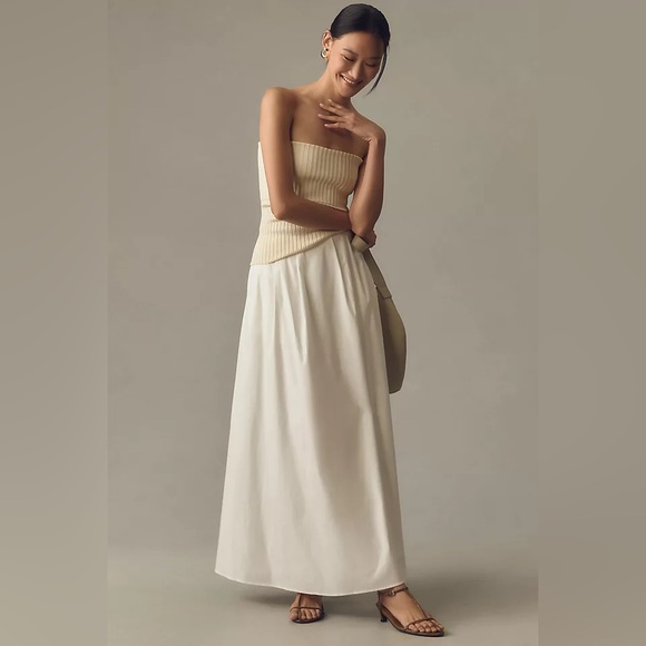 Reformation Dresses & Skirts - new Reformation Lucy cotton poplin maxi skirt in ivory